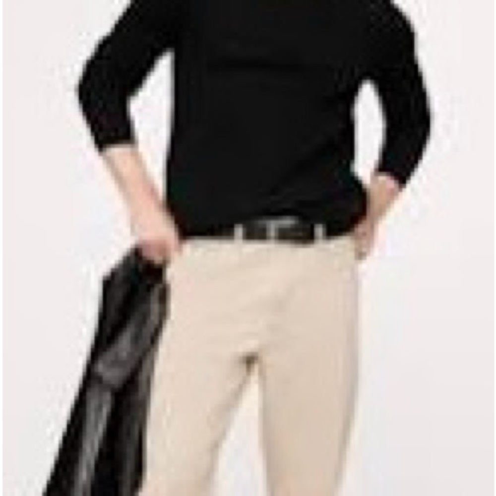 NWT MENS L Lg Banana Republic Merino Black Crewneck Sweater Minimalist Design - Picture 3 of 11
